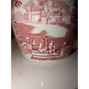 Vista Pink Ironstone 3.75" England Prunus Ginger Jar, No Lid, for Marshall Field